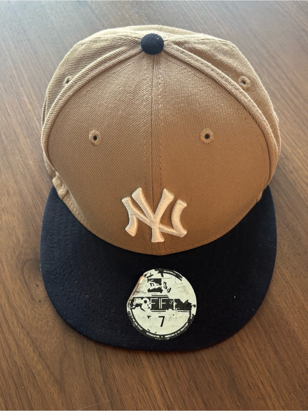 New Era 59FIFTY Fitted Cap‎ - Tan and Black Interior